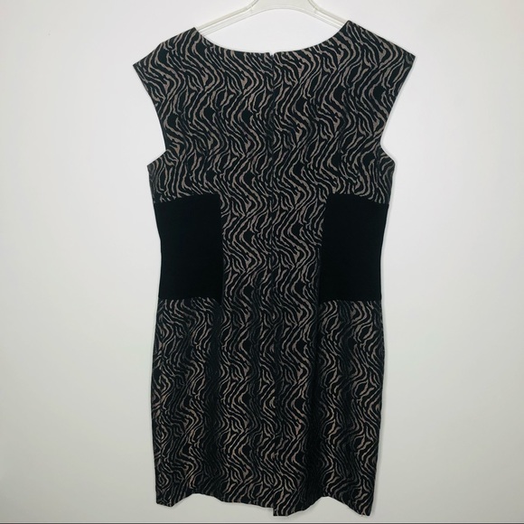 Antonio Melani Animal Print Sleeveless Dress SZ 14 - Picture 10 of 12